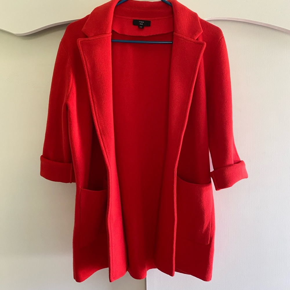 J Crew Sweater Blazer NWOT